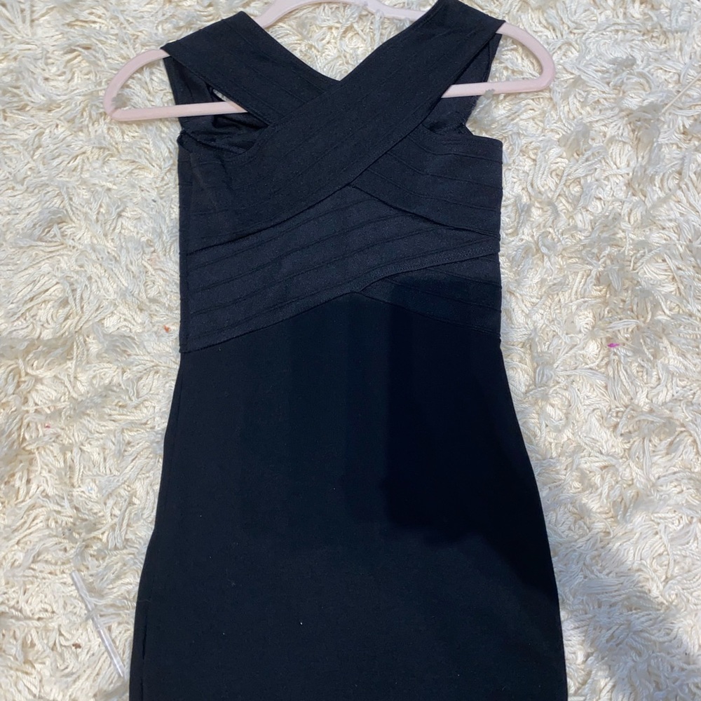 Pinc Premium Black Bandage Dress
